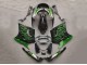 1993-2003 Kawasaki ZZR1100 Motorcycle Fairings - Glossy Black Green Flame Canada