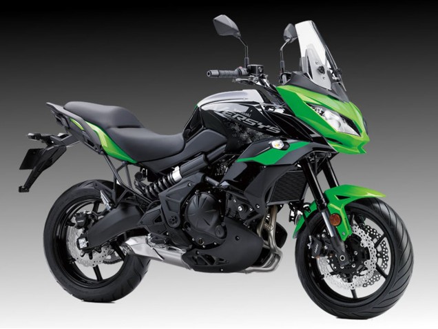2015-2021 Kawasaki Versys 650 Motorcycle Fairings - Green Black VERSYS Canada