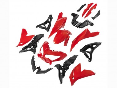 2022-2025 Kawasaki Versys 650 Motorcycle Fairings - Red Black Canada