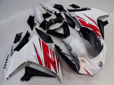 2009-2015 Yamaha FZ6R Motorcycle Fairings - White Red Black Canada