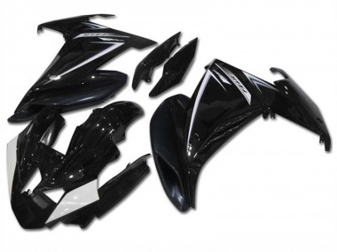 2009-2015 Yamaha FZ6R Motorcycle Fairings - Glossy Black White Canada