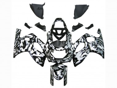 1996-2007 Yamaha YZF600R Thundercat Motorcycle Fairings - Black White Grey Camouflage Canada