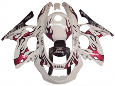 1996-2007 Yamaha YZF600R Thundercat Motorcycle Fairing - White Dark Red Canada