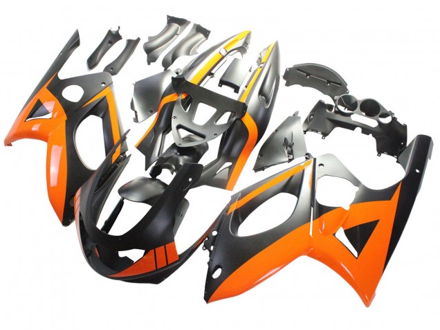 1996-2007 Yamaha YZF600R Thundercat Motorcycle Fairings - Black Orange Canada