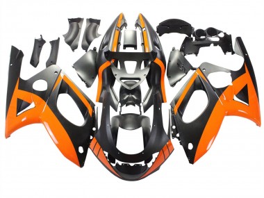 1996-2007 Yamaha YZF600R Thundercat Motorcycle Fairings - Black Orange Canada