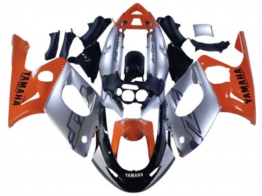 1996-2007 Yamaha YZF600R Thundercat Motorcycle Fairings - Orange Grey Glossy Black Canada