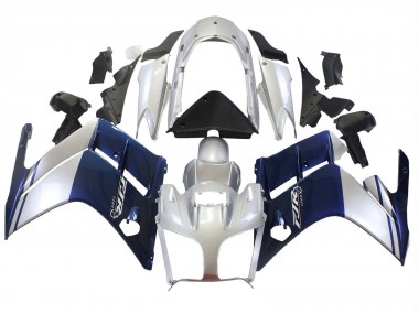 2001-2006 Yamaha FJR1300 Motorcycle Fairings - Dark Blue Silver Canada