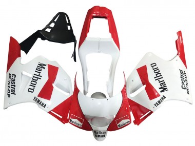 1991-1994 Yamaha TZR250 3XV Motorcycle Fairings - White Red Marlboro Castrol Dunlop Canada