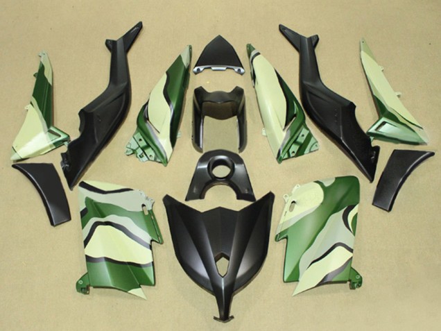 2012-2014 Yamaha TMAX530 Motorcycle Fairings - Matte Black Green Light Yellow Canada