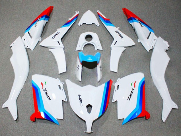 2012-2014 Yamaha TMAX530 Motorcycle Fairings - White Red Blue Canada