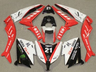 2012-2014 Yamaha TMAX530 Motorcycle Fairings - White Red Black Monster 21 Canada