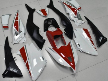 2012-2014 Yamaha TMAX530 Motorcycle Fairings - White Red Silver Yamalube Canada