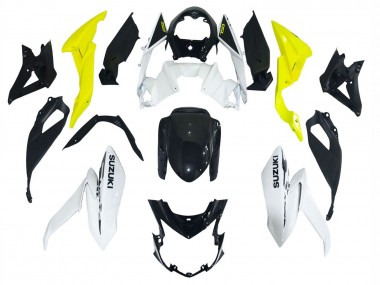 2017-2022 Suzuki GSX-S 750 Motorcycle Fairings - White Yellow Canada