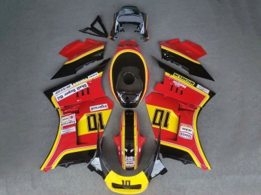 1984-1987 Suzuki RG400 RG500 RG400/500 Motorcycle Fairings - Red Yellow Black 10 Canada