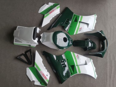 1984-1987 Suzuki RG400 RG500 RG400/500 Motorcycle Fairings - White Dark Green Canada