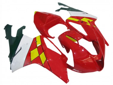 2003-2006 Aprilia RSV1000 Motorcycle Fairings - Red Yellow White Canada