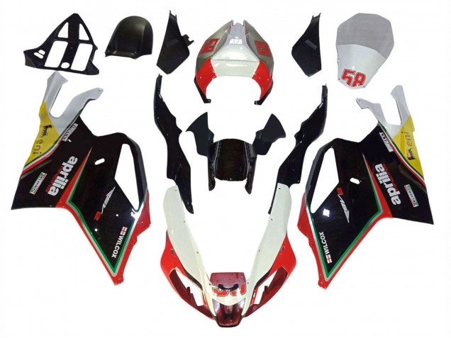 2003-2006 Aprilia RSV1000 Motorcycle Fairings - White Black Red Yellow 58 Canada
