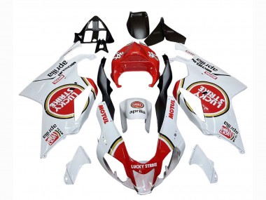 2003-2006 Aprilia RSV1000 Motorcycle Fairings - White Red Lucky Strike Motul 34 Canada