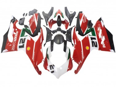 2020-2024 Ducati Panigale V2 Motorcycle Fairings - White Red Green Matte Black Corse 21 Canada