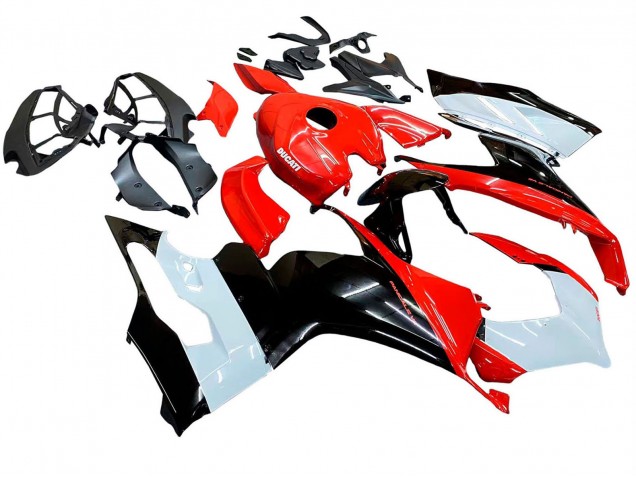 2020-2024 Ducati Panigale V2 Motorcycle Fairing Kits - White Red Glossy Black Canada