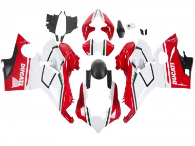 2018-2019 Ducati Panigale V4 V4S Motorcycle Fairings - White Red Matte Black Canada