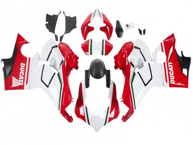2018-2019 Ducati Panigale V4 V4S Motorcycle Fairings - White Red Matte Black Canada
