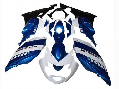 2005-2010 BMW K1200S Motorcycle Fairings - White Blue Canada