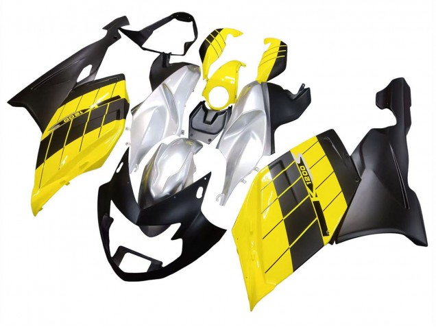 2005-2010 BMW K1200S Motorcycle Fairings - Yellow Silver Matte Black Canada