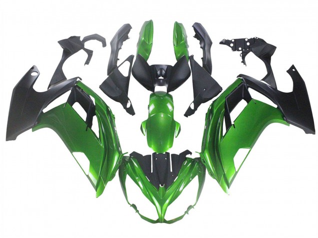 2005-2010 BMW K1200S Motorcycle Fairings - Green Matte Black Canada