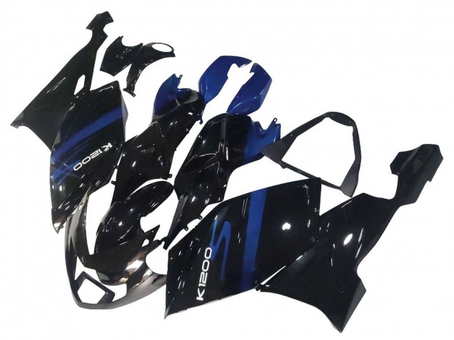 2005-2010 BMW K1200S Motorcycle Fairings - Blue Glossy Black Canada
