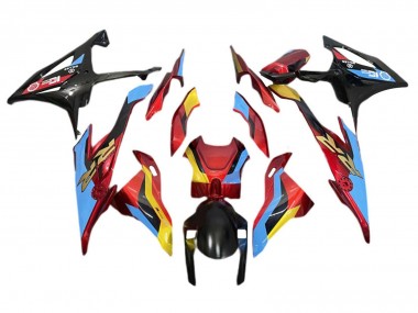 2019-2022 BMW S1000RR Motorcycle Fairings - Light Blue Red Gold Canada