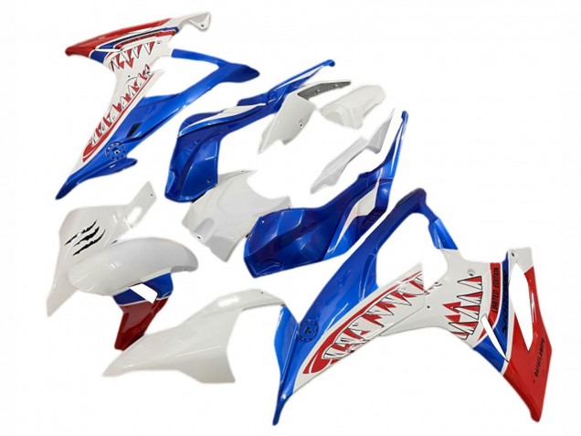 2019-2022 BMW S1000RR Motorcycle Fairings - White Blue Red Shark Canada