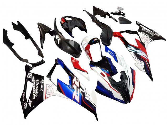 2019-2022 BMW S1000RR Motorcycle Fairings - Blue Red White 23 Canada