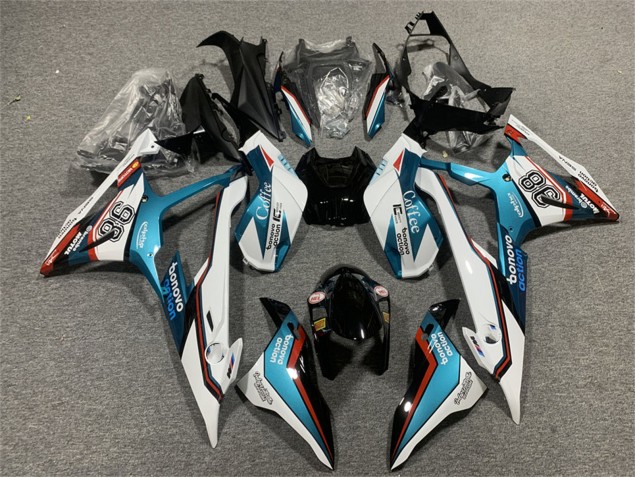 2019-2022 BMW S1000RR Motorcycle Fairings - Blue Red White Motul 98 Canada