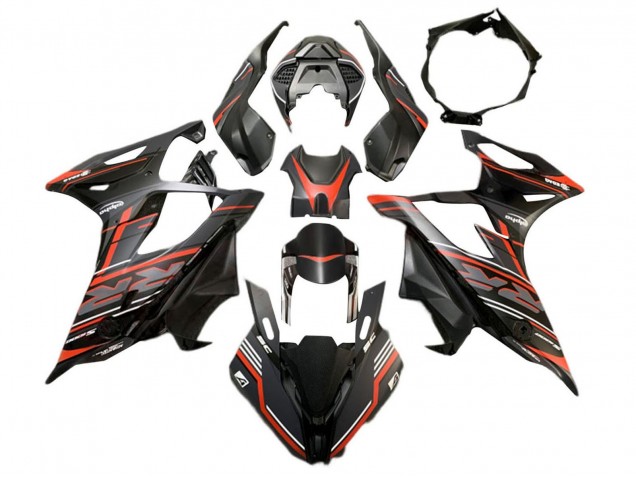 2019-2022 BMW S1000RR Motorcycle Fairing - Matte Black Red Canada