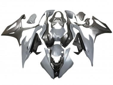 2019-2022 BMW S1000RR Motorcycle Fairings - Grey Black Carbon Fiber Canada