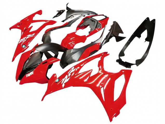 2019-2022 BMW S1000RR Motorcycle Fairing Kits - Red Black Canada