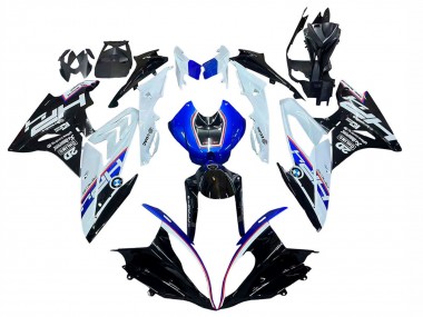 2017-2018 BMW S1000RR Motorcycle Fairing - White Blue Glossy Black Canada