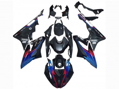 2017-2018 BMW S1000RR Motorcycle Fairings - Blue Red Glossy Black Castrol Canada