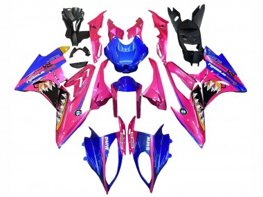 2017-2018 BMW S1000RR Motorcycle Fairings - Pink Blue Yellow Shark Canada