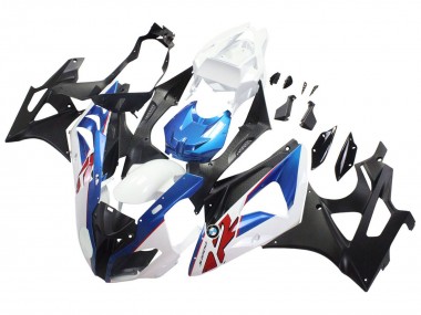 2009-2014 BMW S1000RR Motorcycle Fairings - White Blue Matte Black Canada