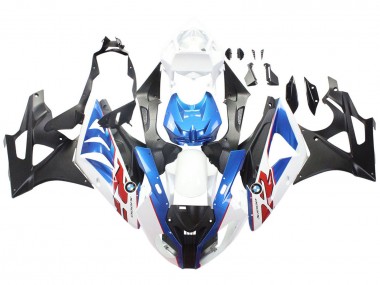 2009-2014 BMW S1000RR Motorcycle Fairings - White Blue Matte Black Canada