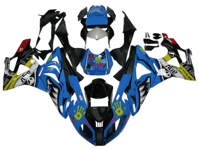 2009-2014 BMW S1000RR Motorcycle Fairings - White Blue Black Yellow Shark Canada