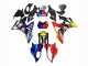 2009-2014 BMW S1000RR Motorcycle Fairings - Red Blue Yellow Shark Canada