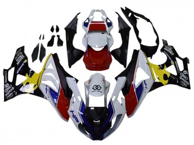 2009-2014 BMW S1000RR Motorcycle Fairings - White Red Yellow Black Castrol Canada