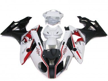 2009-2014 BMW S1000RR Bike Fairings - White Red Glossy Black Canada