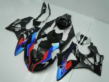 2009-2014 BMW S1000RR Motorcycle Fairings - Blue Red Matte Black Castrol Canada