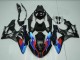 2009-2014 BMW S1000RR Motorcycle Fairings - Blue Red Matte Black Castrol Canada