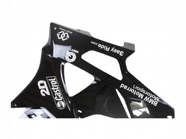 2009-2014 BMW S1000RR Motorcycle Fairings - White Blue Glossy Black Castrol Canada