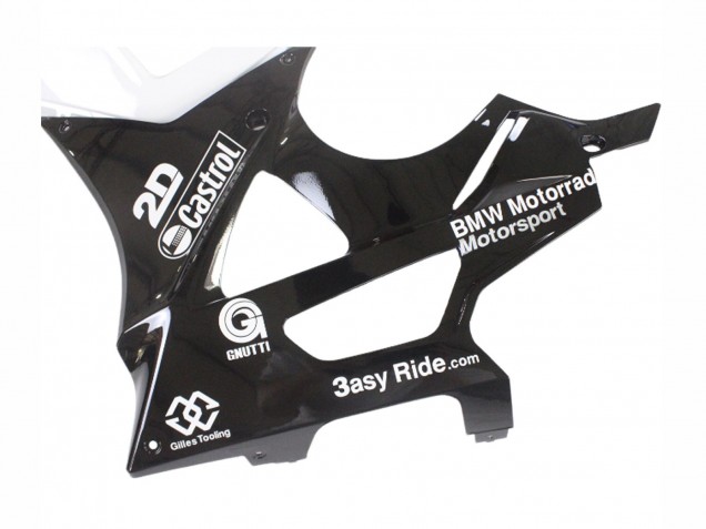 2009-2014 BMW S1000RR Motorcycle Fairings - White Blue Glossy Black Castrol Canada